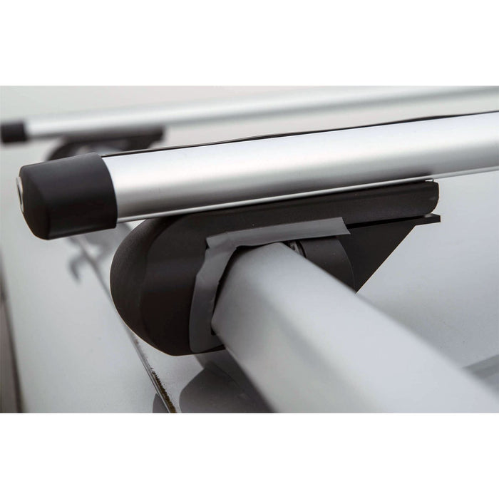 UKB4C Lockable Aluminium Car Roof Rack Bars Rail Anti Theft Luggage Carrier