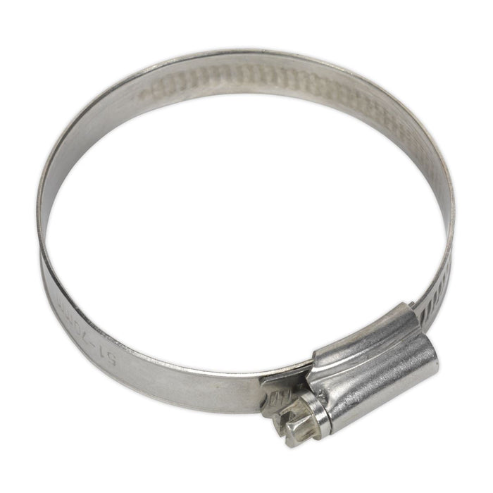 Sealey Hose Clip Stainless Steel51-70mm Pack of 10 SHCSS2 Sealey  - Dynamic Drive