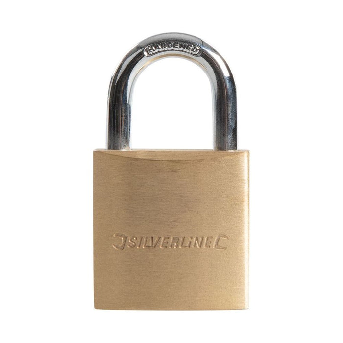 Silverline Brass Padlock 30mm