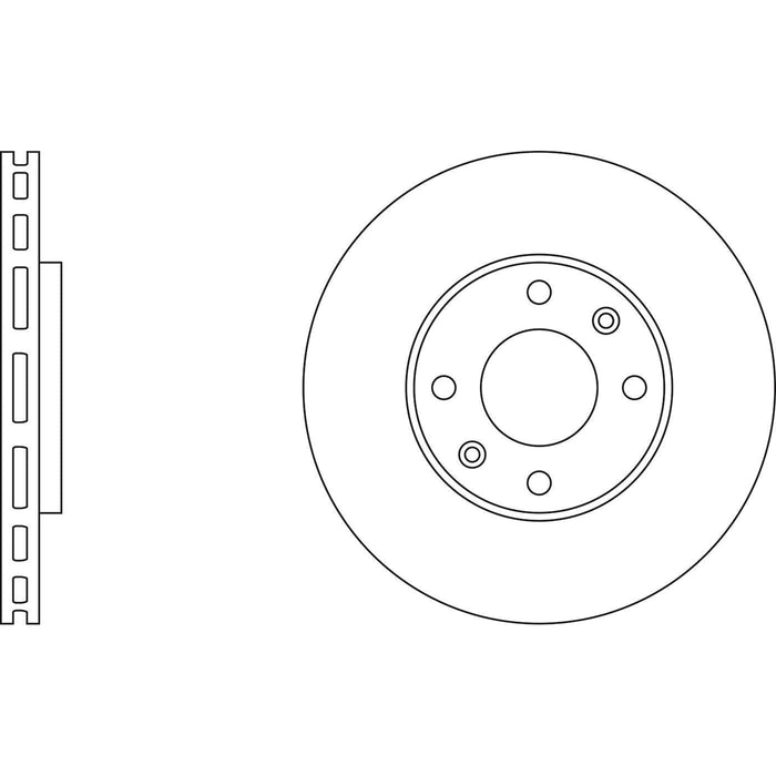 Apec Brake Disc Front Fits Citroen Berlingo C2 C3 C4 C5 Ds3 Xsara Ds Opel Crossl