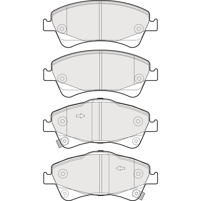 Apec Brake Pads Front Fits Toyota Avensis Apec  - Dynamic Drive