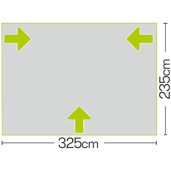 Quest Falcon 325 Super Lightweight Poled Caravan Porch Awning 2022 Quest  - Dynamic Drive