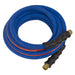 AIR HOSE 5M X 10MM WITH 1/4inchBSP UNIONS EXTRA-HEAV Sealey  - Dynamic Drive