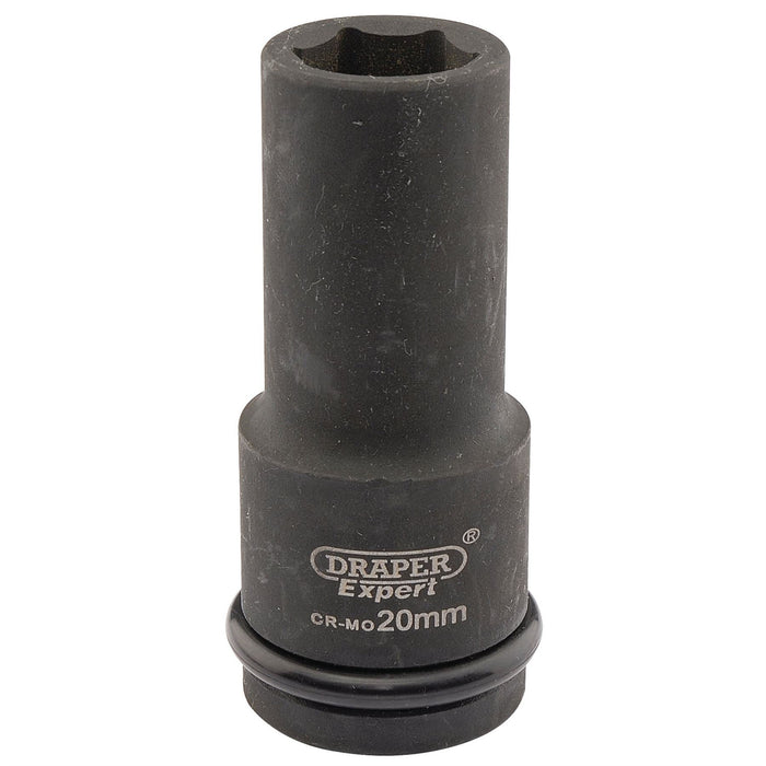 Draper Expert HI-TORQ 6 Point Deep Impact Socket, 3/4" Sq. Dr., 20mm