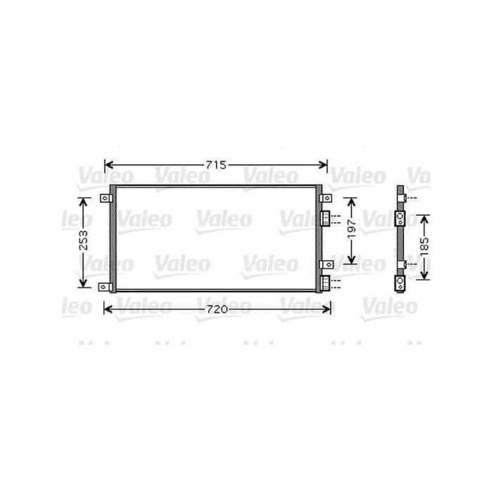 Valeo Air Conditioning Condenser 818037 Auto Part fits Daily V 2.8 D Tdi '03- Valeo  - Dynamic Drive