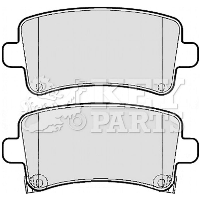 Genuine Key Parts KBP2120 Rear Brake Pads-Includes Wear Indicators (TRW)