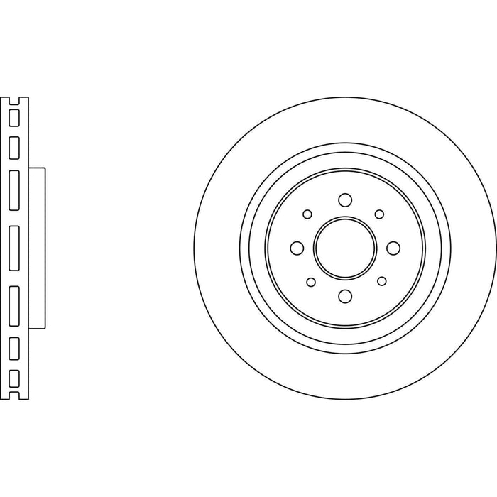 Apec Brake Disc Front Fits Alfa Romeo Mito