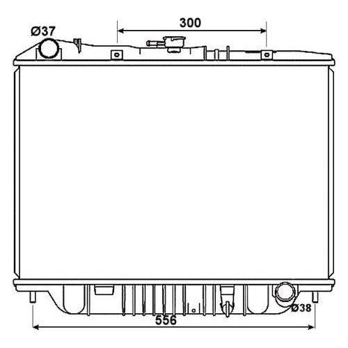 NRF Radiator fits Vauxhall Monterey Opel Monterey NRF  - Dynamic Drive