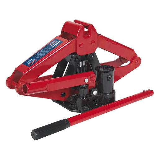 Sealey 700kg Hydraulic Scissor Jack in Case Emergency Car Lift Wind Up Garage Sealey  - Dynamic Drive