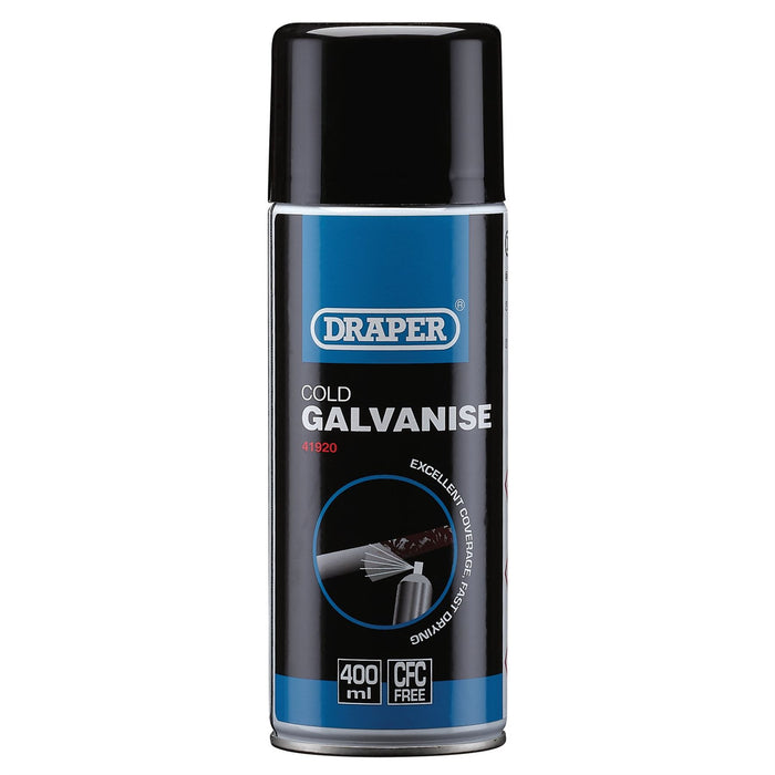 Draper Cold Galvanizing Compound Spray, 400ml 41920 Draper  - Dynamic Drive