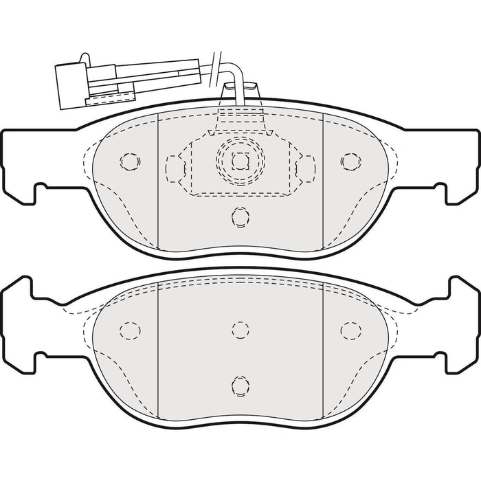 Apec Brake Pads Front Fits Alfa Romeo 145 Fiat Marea