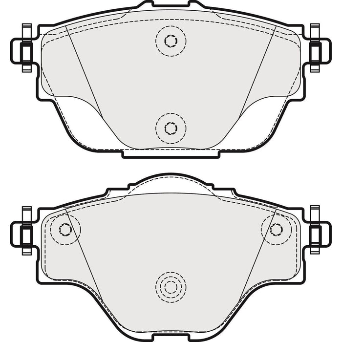 Apec Brake Pads Rear Fits Citroen C4 C5 Ds Ds7 Crossback Opel Grandland X Peugeot