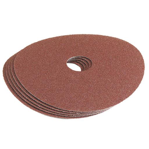 Draper Aluminium Oxide Sanding Disc, 115mm, 60 Grit (Pack of 5) 58617 Draper  - Dynamic Drive