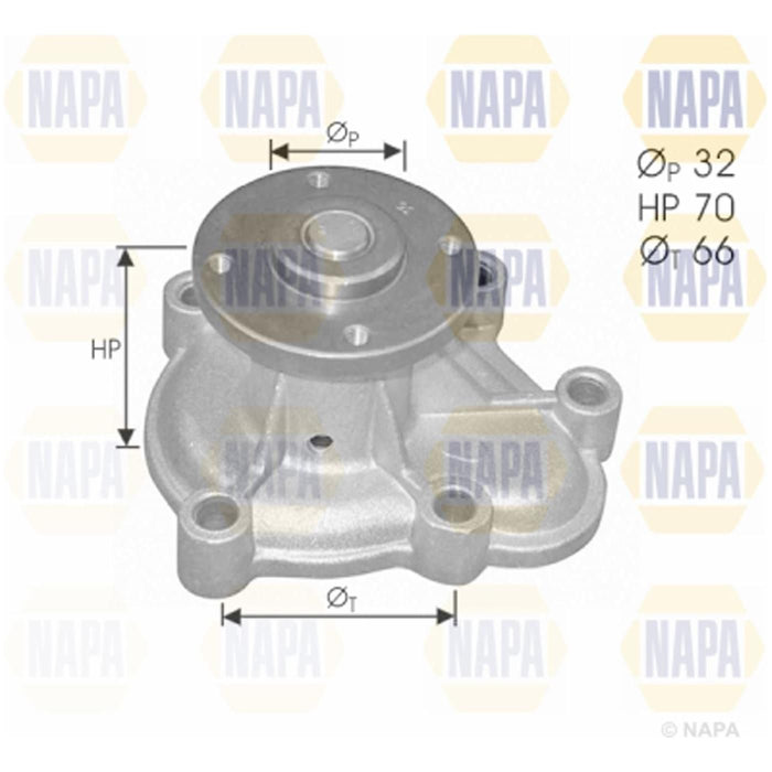 Genuine NAPA Water Pump for Opel Vauxhall 1334034