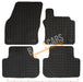 Blue Trim Tailored Black Rubber Car Mats for VW Golf 14 Sv Set of 4 With 4 Clips UKB4C  - Dynamic Drive