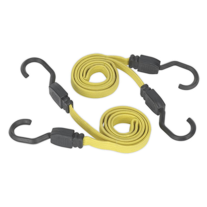 Sealey Flat Bungee Cord Set 2pc 910mm BCS18 Sealey  - Dynamic Drive