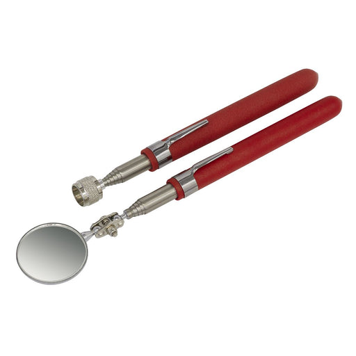 Sealey Telescopic Magnetic Pick-Up & Mirror Set 2pc AK6527 Sealey  - Dynamic Drive