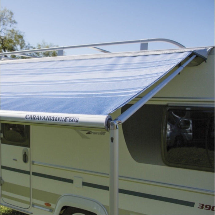 Fiamma Caravanstore Zip Top Canopy XL 410 Royal Grey Fabric Caravan 06771F02R