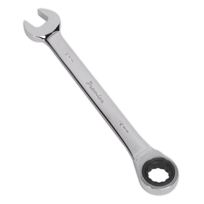 Sealey Ratchet Combination Spanner 14mm RCW14