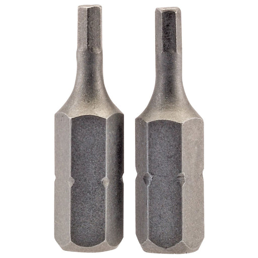 Draper Hexagonal Insert Bit, 2.5mm, 1/4" Hex, 25mm Long (Pack of 2) 63961 Draper  - Dynamic Drive