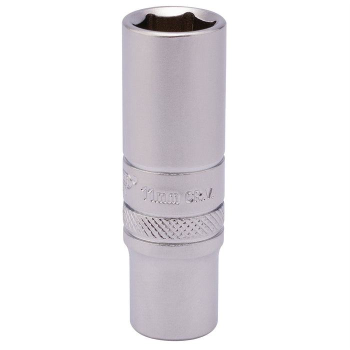 Draper 6 Point Deep Socket, 1/4" Sq. Dr., 11mm 82140