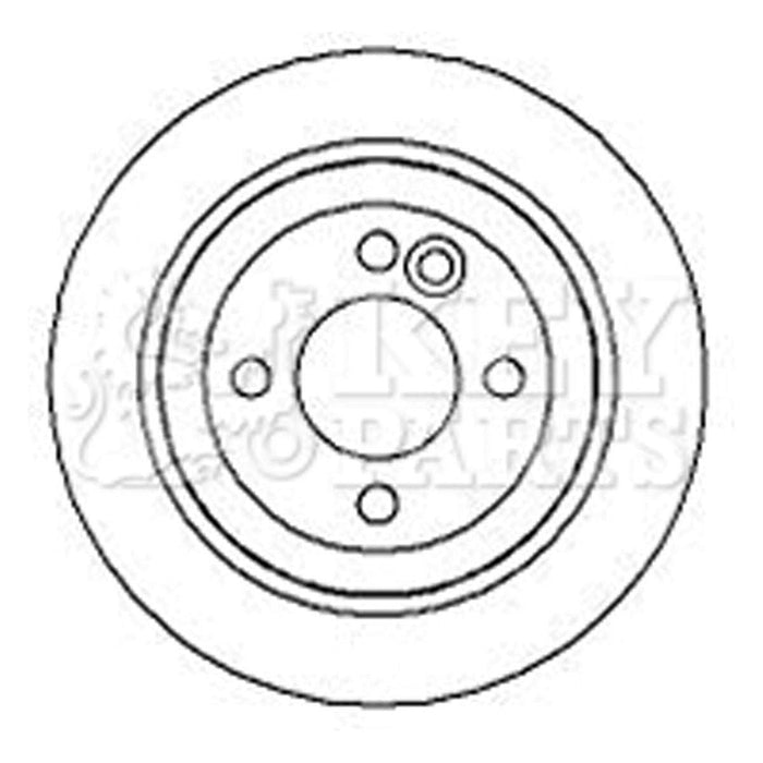 Genuine Key Parts KBD4257 Brake Disc Pair (Rear)