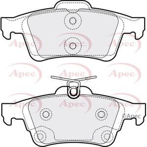 Apec Brake Pads Rear Fits Ford Focus Kuga Tourneo Connect Transit