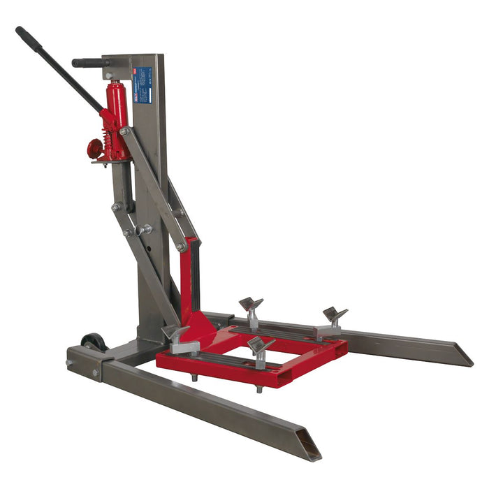 SINGLE POST MOTORCYCLE LIFT 450KG CAPACITY Sealey  - Dynamic Drive