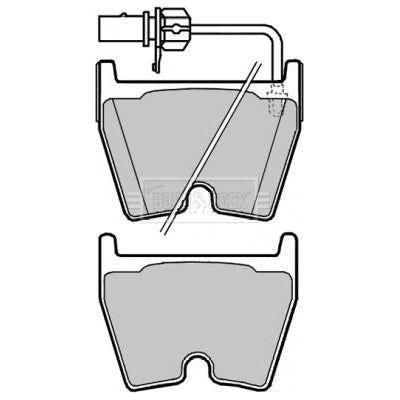 Genuine Borg & Beck Brake Pads fits Audi A6VW Phaeton 07020706 BBP2138 Borg & Beck  - Dynamic Drive