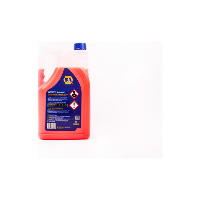 NAPA Red Antifreeze & Coolant Concentrate 5L Long Life Hi Spec 5 Litre