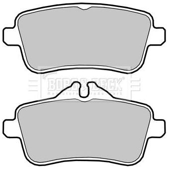 Genuine Borg & Beck Rear Brake Pads fits Mercedes M Class 63AMG 1111 BBP2417 Borg & Beck  - Dynamic Drive