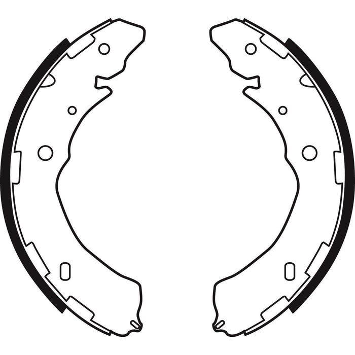 Apec Brake Shoe Rear Fits Fiat Fullback Isuzu D-Max Mitsubishi L200