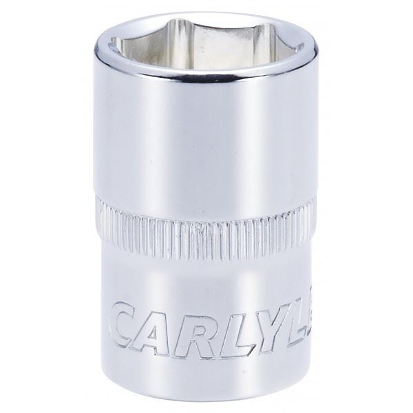 Carlyle Hand Tools Socket - Shallow - Metric Standard - 1/2in. Dr - 18 mm