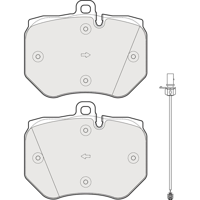 Apec Brake Pads Front Fits Audi Rs6