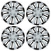 4x Wheel Trims Hub Caps 16" Covers in Silver and Black Alloy Look UKB4C  - Dynamic Drive