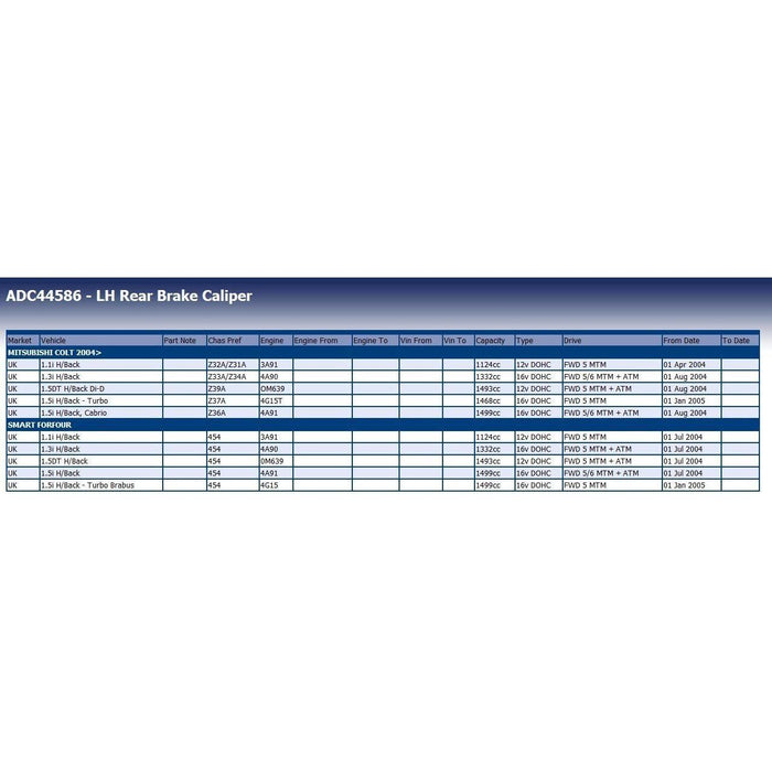 Blue Print ADC44586 Brake Caliper