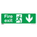 Sealey Safe Conditions Safety Sign Fire Exit (Down) Rigid Plastic SS22P1 Sealey  - Dynamic Drive