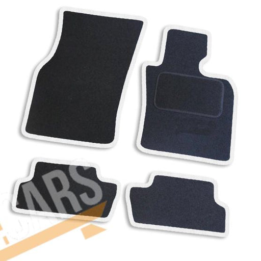 Tailored White Trim Carpet Mats for Mini 14-18 (F56) 2014 2015 2016 2017 2018 UKB4C  - Dynamic Drive