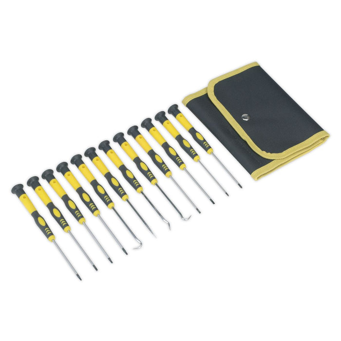 Siegen by Sealey Precision Screwdriver & Pick Set 12Pc