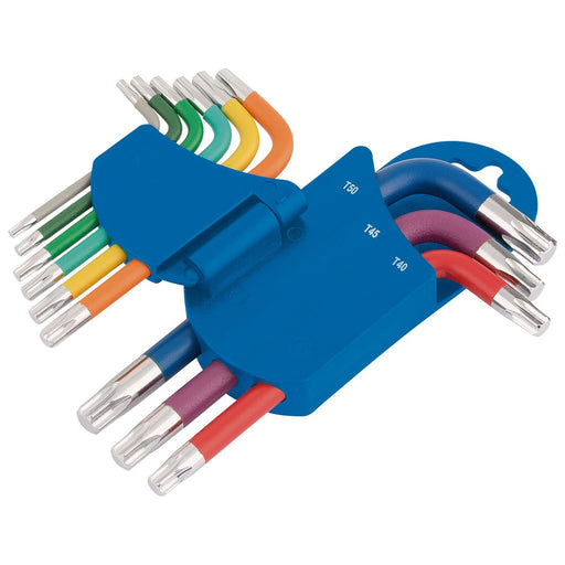 Draper TX-STAR Metric Coloured Short Arm Key Set (9 Piece) 66135 Draper  - Dynamic Drive