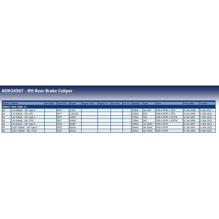 Blue Print ADH24567 Brake Caliper