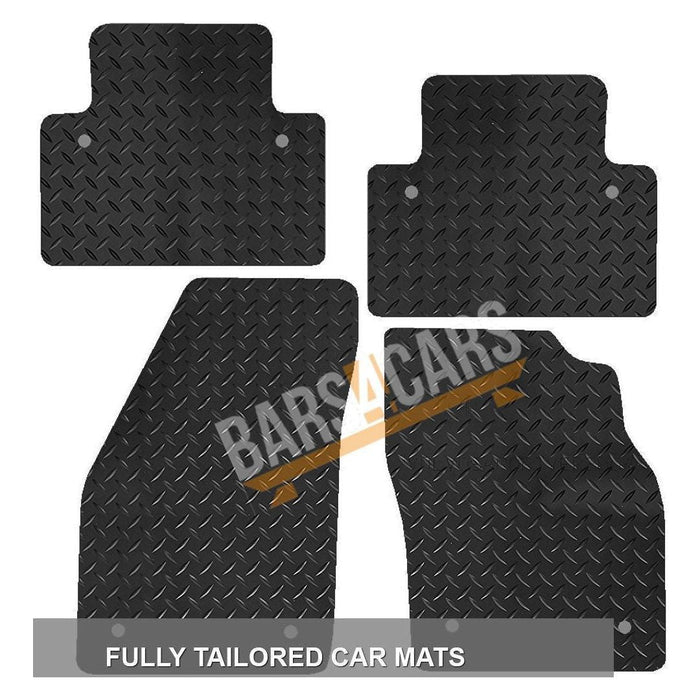 Tailored Rubber Car Mats for Volvo S40 / V40 04-12 Clips Set of 4 8 Clips UKB4C  - Dynamic Drive