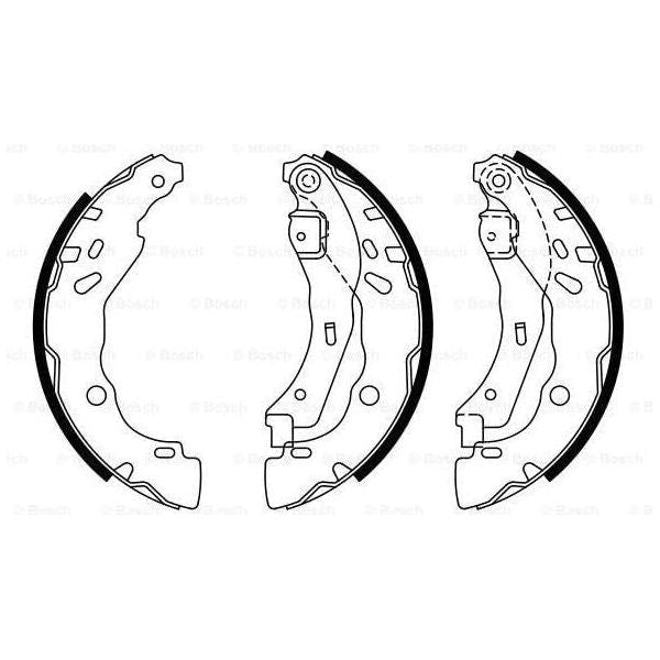 Genuine Bosch Brake Shoe Bs7940 fits Renault Clio - 1.2 - 00-13 0986487940