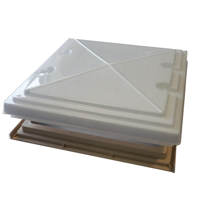 Roof Vent Sky Light Caravan Motorhome 400 x 400mm Flynet Beige MPK Rooflight MPK  - Dynamic Drive