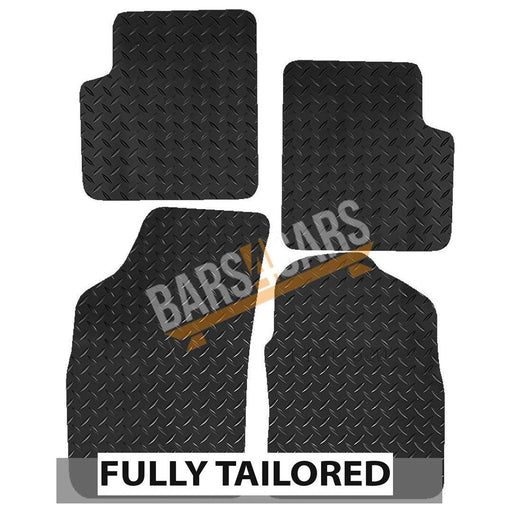 Tailored Rubber Mats for Fiat 500 08-Dec12 + Clips 2008 2009 2010 2011 2012 UKB4C  - Dynamic Drive