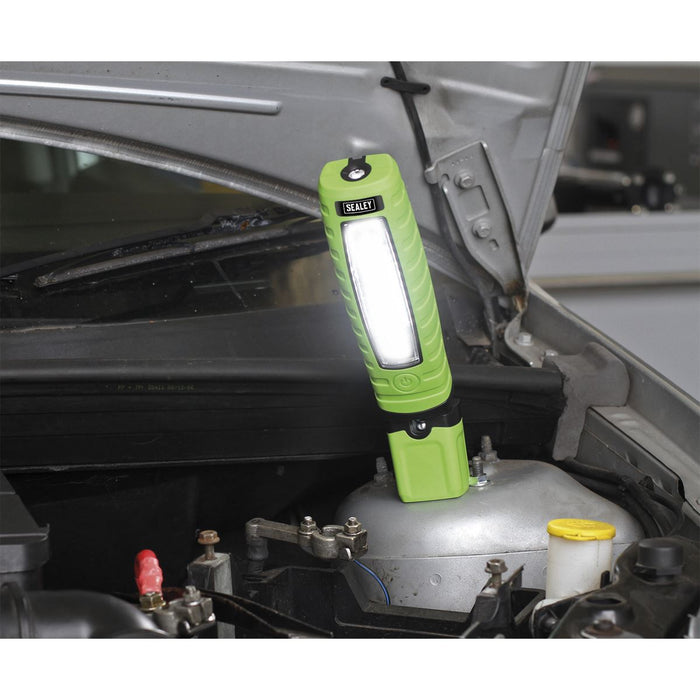 Sealey Rechargeable 360 Inspection Light 14 SMD LED & SMD 3W LED Green Sealey  - Dynamic Drive