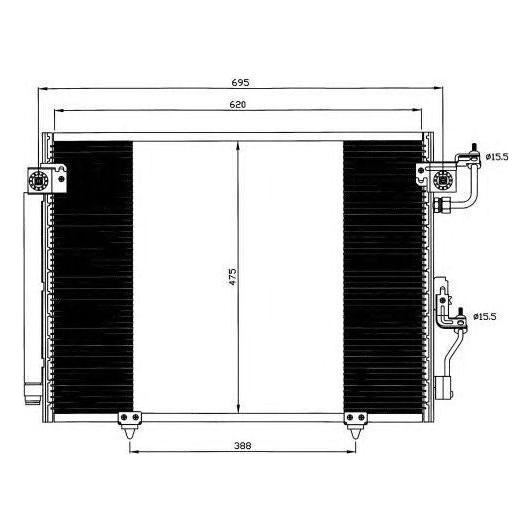 NRF Air Con Condenser fits Mitsubishi Pajero/shogun Shogun