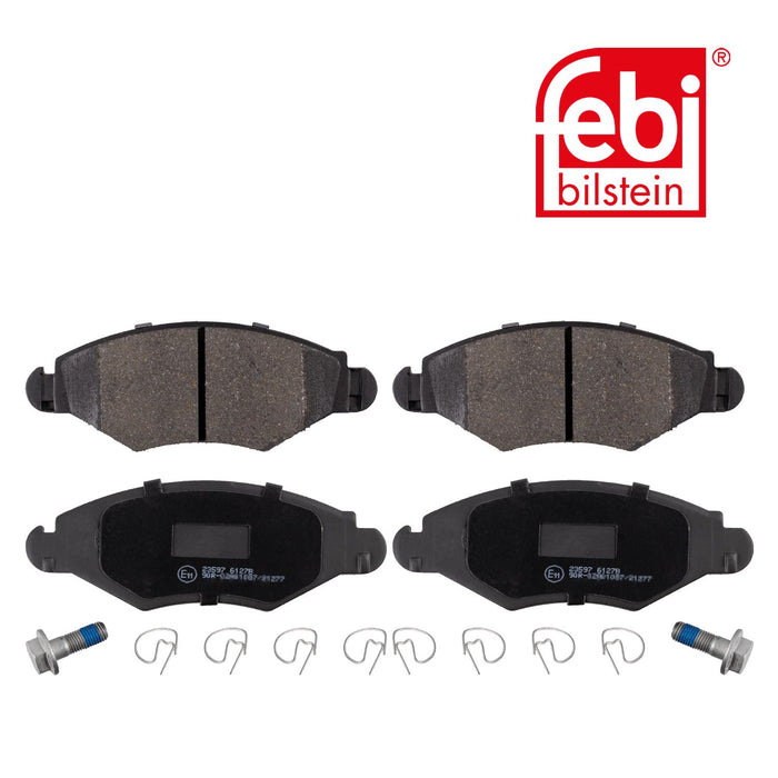 Genuine FEBI Front Brake Discs & Pads Set Solid for Citroen Xsara