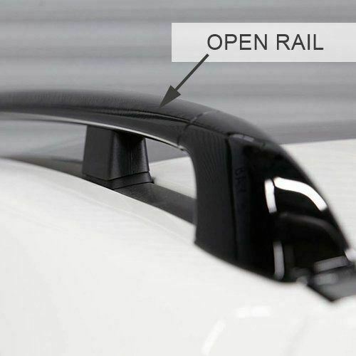 Aluminium Locking Roof Rack Cross Bars fits Nissan X-Trail w Raised Rails UKB4C  - Dynamic Drive