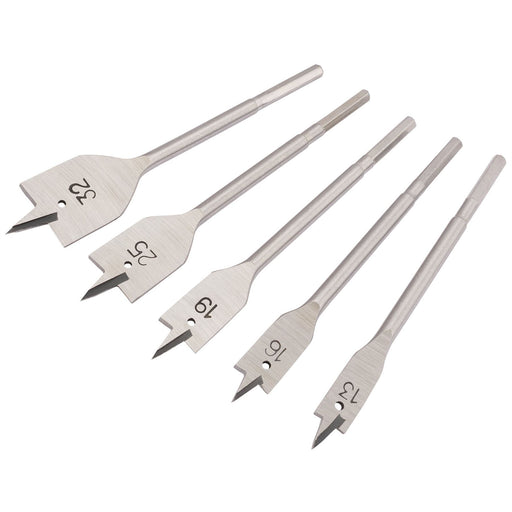 Draper Flat Wood Bit Set, 13 - 32mm (5 Piece) 84451 Draper  - Dynamic Drive